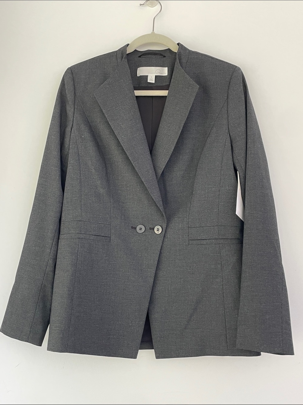 Emerson Rose Tailored Gray Women's Blazer - Modern Two-Button Jacket 10 NEW